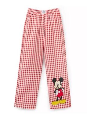 Disney  Red Gingham Mickey Mouse Pants